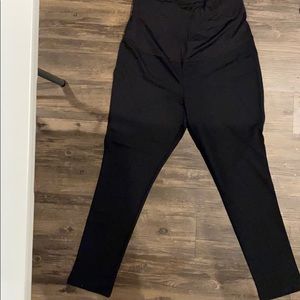 Black maternity leggings